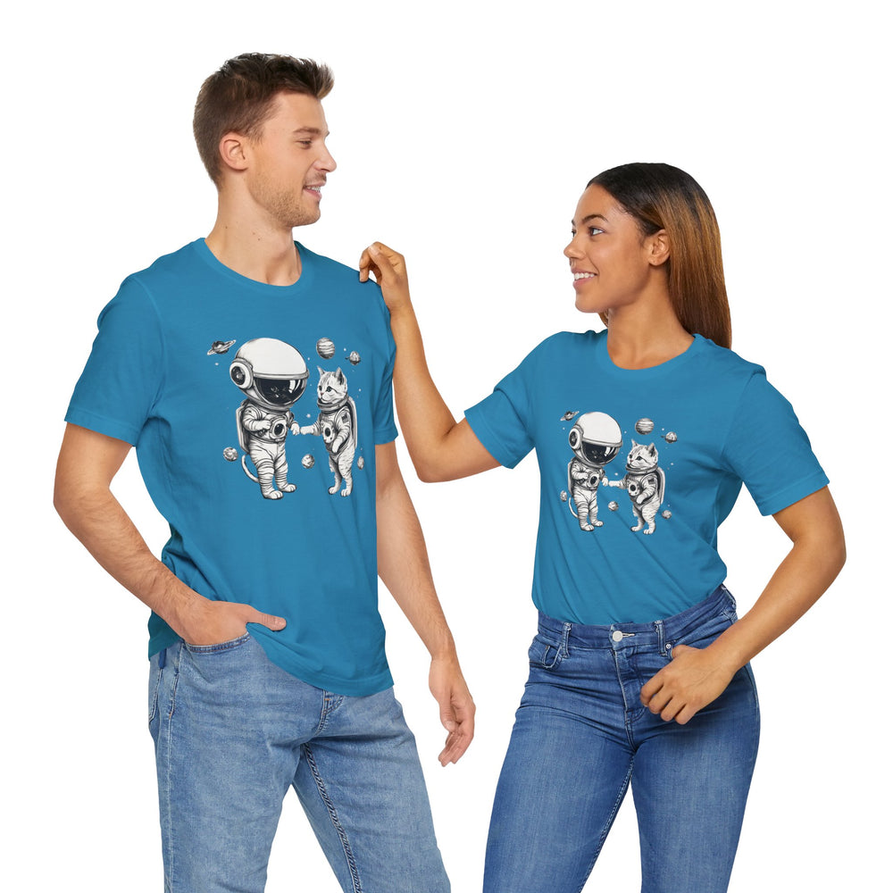 Space Kitties Sci-Fi T-Shirt | Astronaut Cats Tee