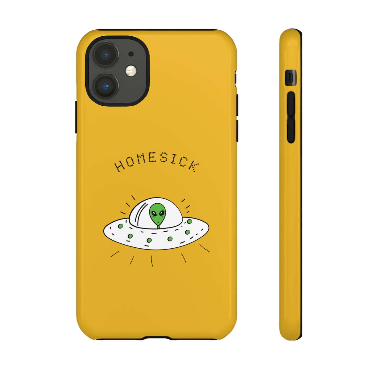 Funny UFO iPhone Cases Homesick Sci-Fi Tough Mobile Covers