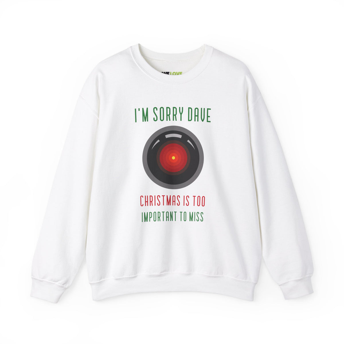 Too Important Christmas Funny HAL9000 Christmas Crewneck Sweatshirt-welovescifi.net