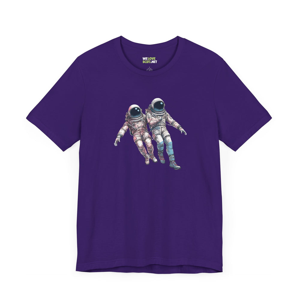 We're Floating As One Astronaut Sci-Fi T-Shirt-welovescifi.net