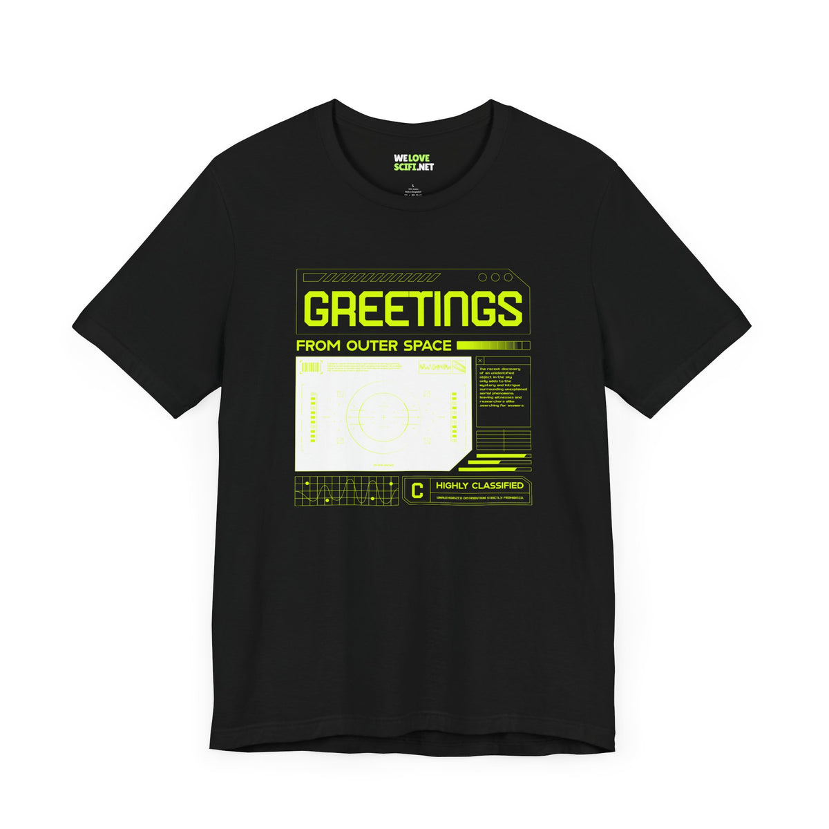 Greetings From Outer Space UFO SciFi T-Shirt-welovescifi.net