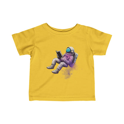 The Book Was Better Infant Astronaut Tee Fine Jersey T-Shirt