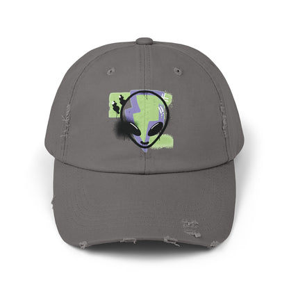 Alien Cap - Outta This World Sci-Fi Unisex Distressed Hat