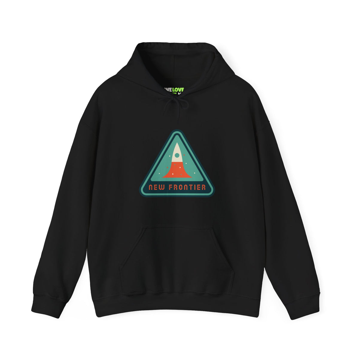 New Frontier Sign Retro Sci-Fi Hoodie | Retro Sci-Fi Hoodie