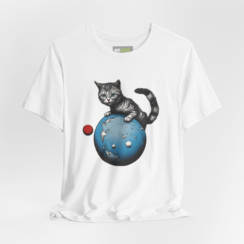 Space Player Cat 3 Sci-Fi T-Shirt | We Love Sci-Fi