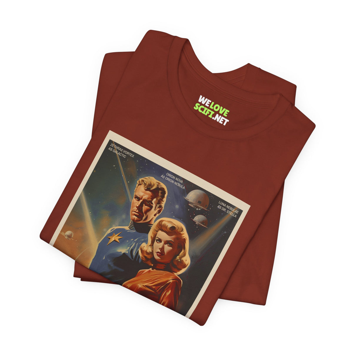 Beyond the Galactic Space Retro Sci-Fi T-Shirt-welovescifi