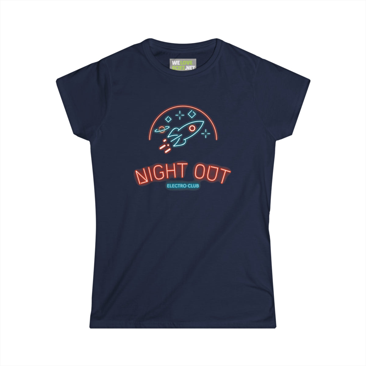 Night Out Neon Sign Sci-Fi Woman's Tee Perfect Sci-Fi Style