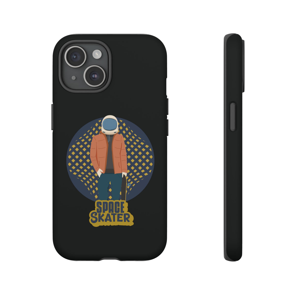 Space Skater Astronaut Sci-Fi Tough iPhone Mobile Cases