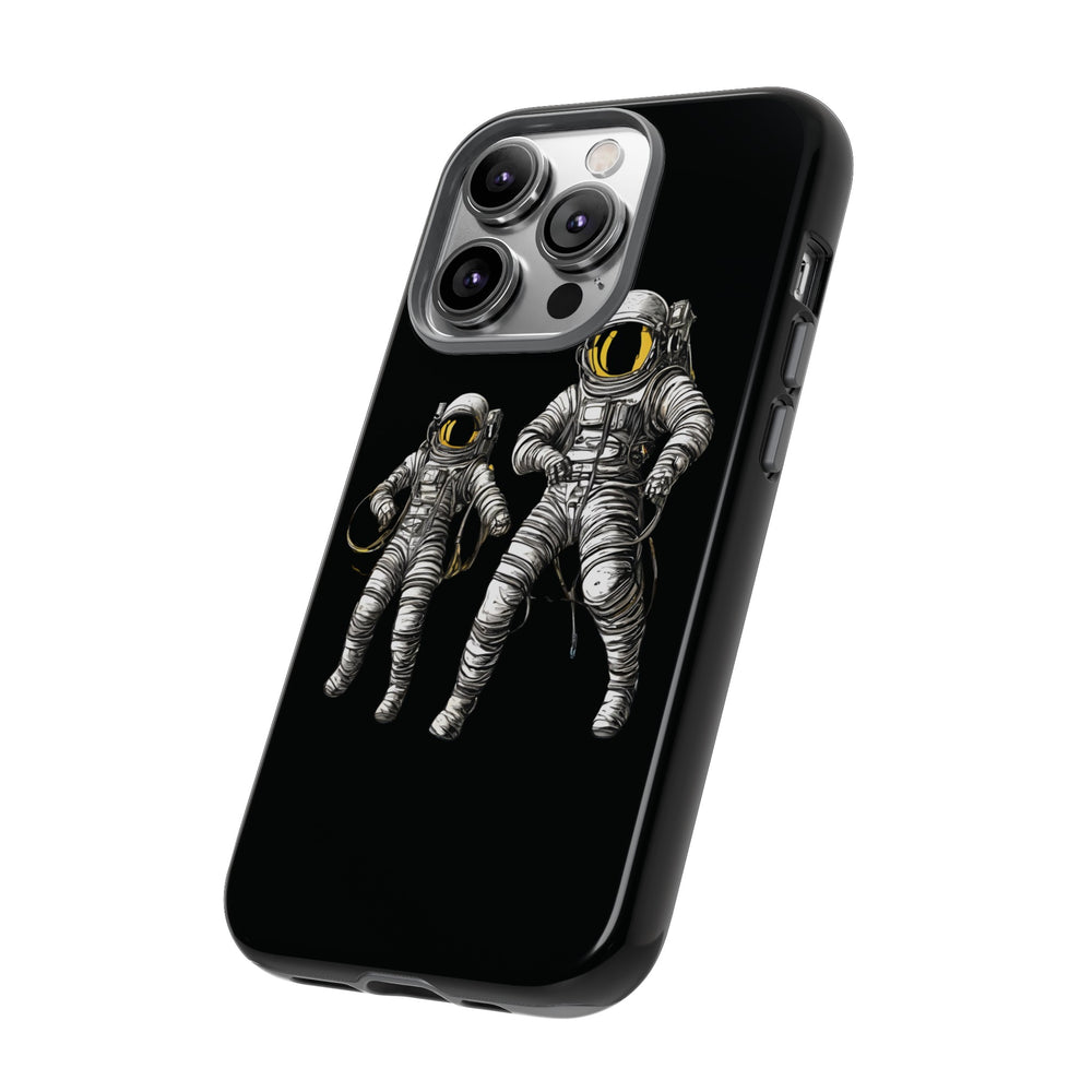 Astronauts Floating Tough iPhone Mobile Cases-welovescifi