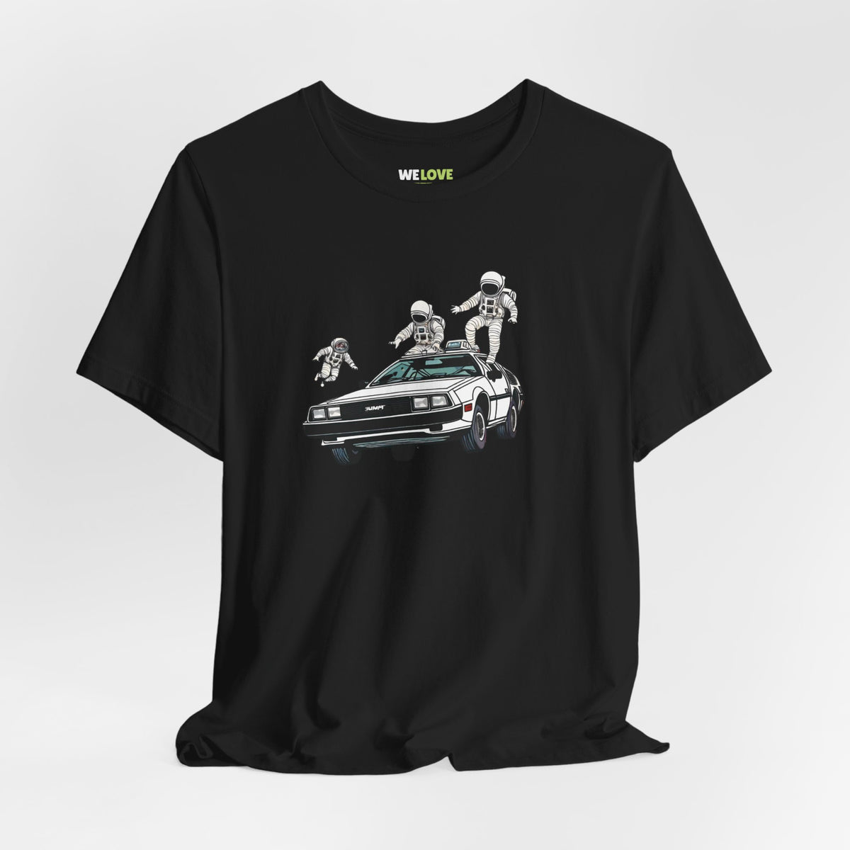 Party in a DeLorean Astronaut Sci-Fi TShirt Cool Sci-Fi Tee