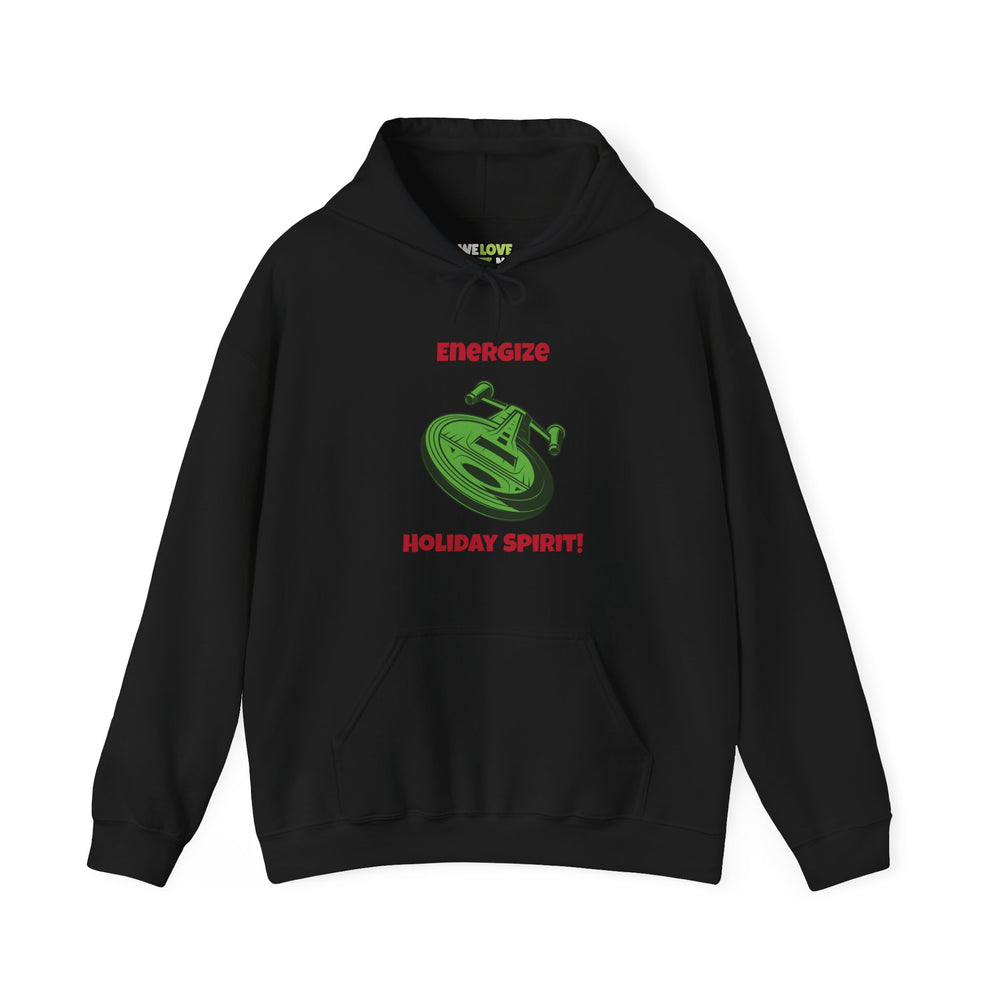 Energize Holiday Spirit Funny Christmas Unisex Hoodie-welovescifi.net