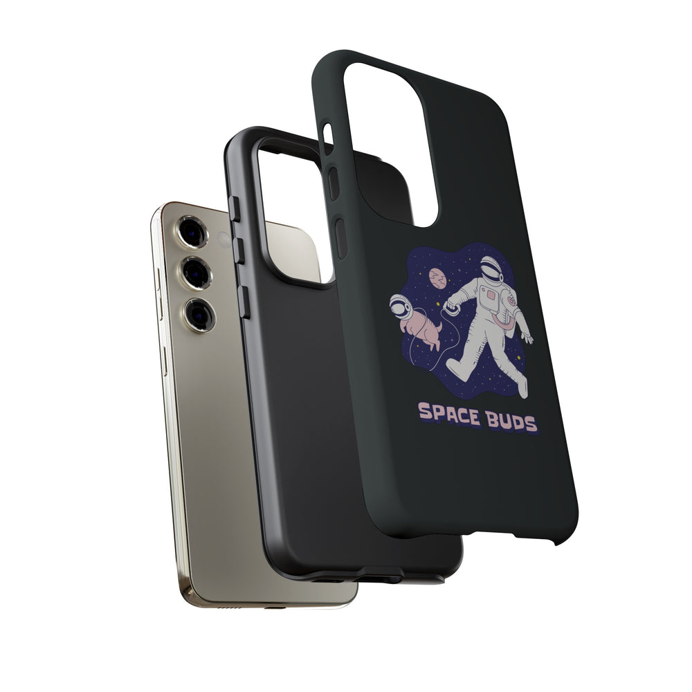 Space Buds Samsung Galaxy Cases Astronaut Dog SciFi Design