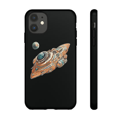 Durable Spaceship-76 Tough iPhone Cases