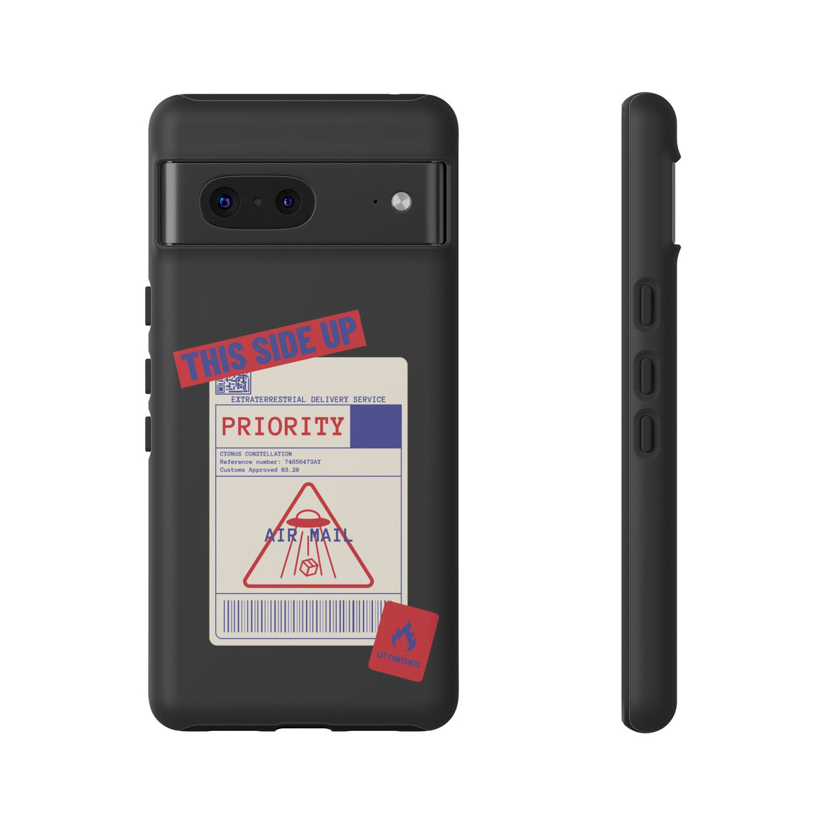 Funny UFO Sci-Fi Tough Google Pixel Mobile Cases