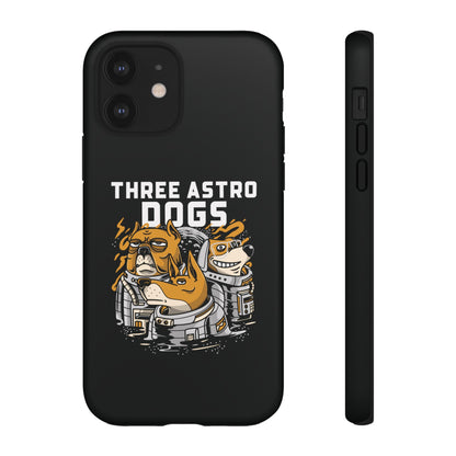 Three Astro Dogs Funny Sci-Fi Tough iPhone Mobile Cases-welovescifi.net