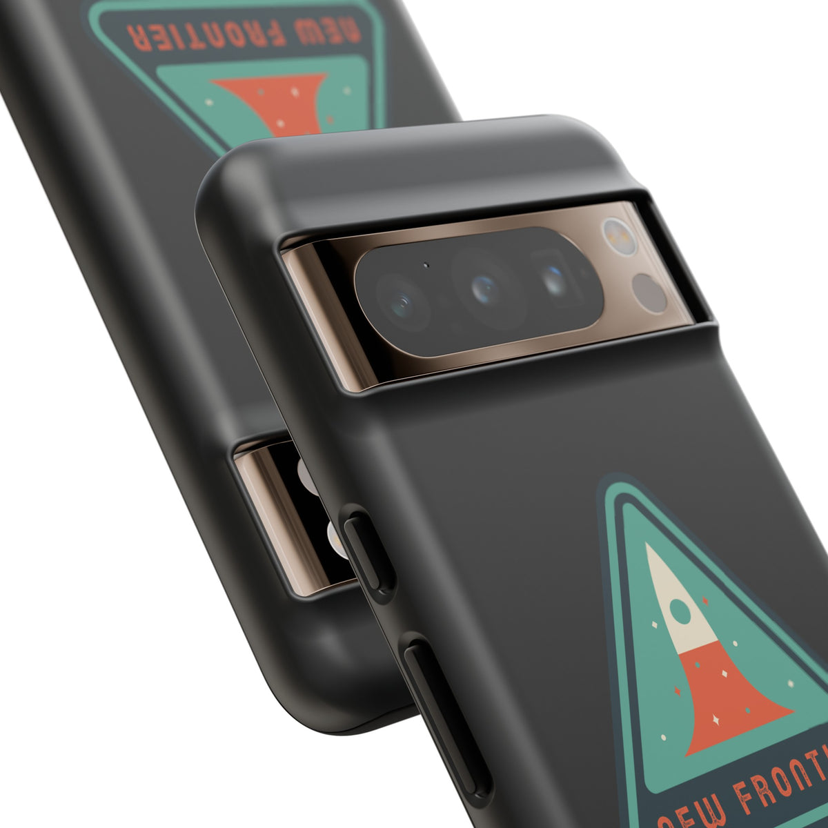 Retro Sci-Fi Google Pixel Cases | New Frontier Retro Sign