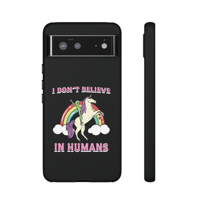 Funny UFO Google Pixel Mobile Cases I Don't Believe in Human