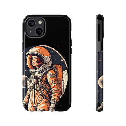 Spacegirl Astronaut Tough iPhone Mobile Cases WeLoveSciFi