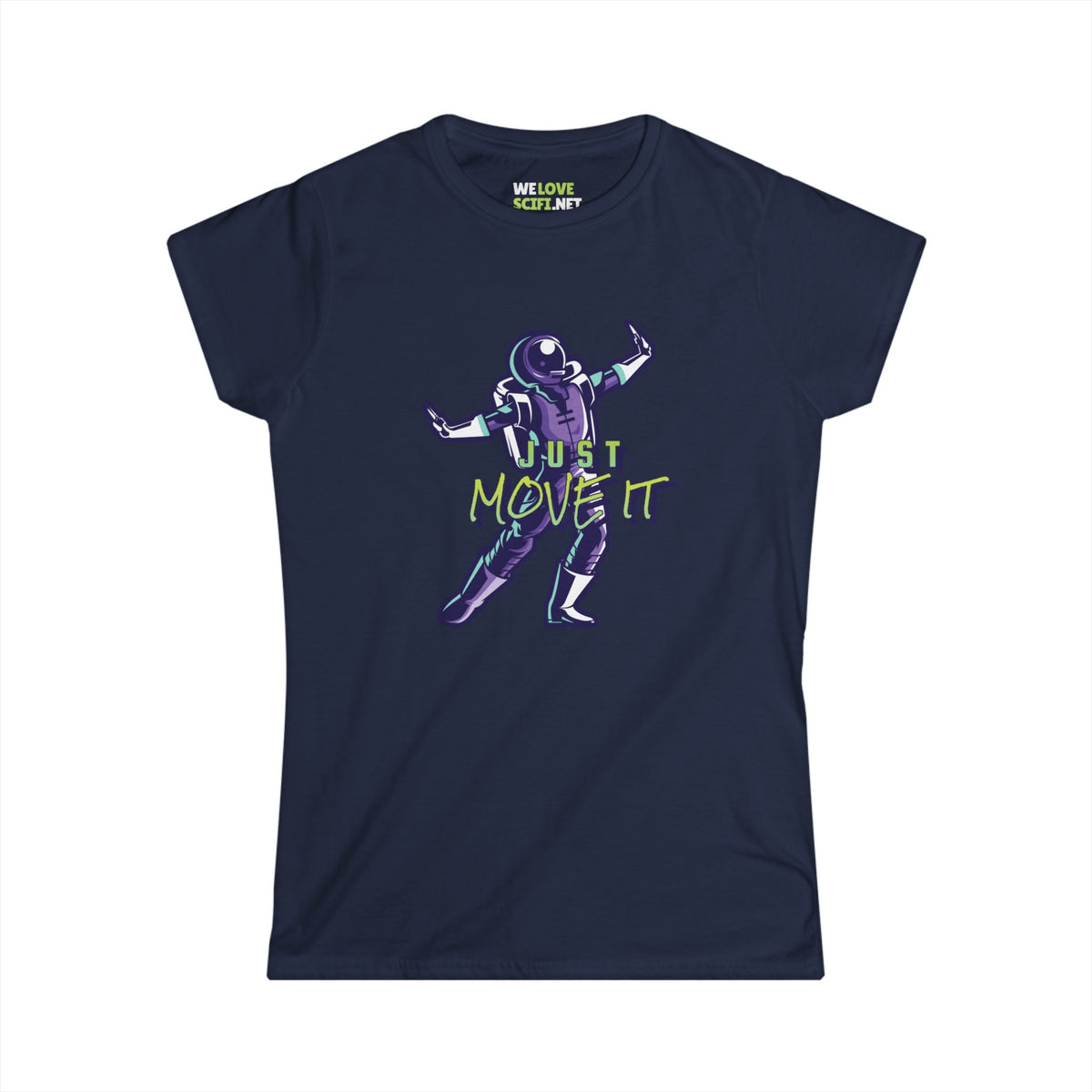 Just Move It! Dancing Astronaut Tee - Women's Sci-Fi Shirt