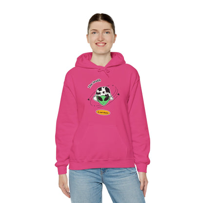 Funny Cow Alien Hoodie - The Truth is Out There 