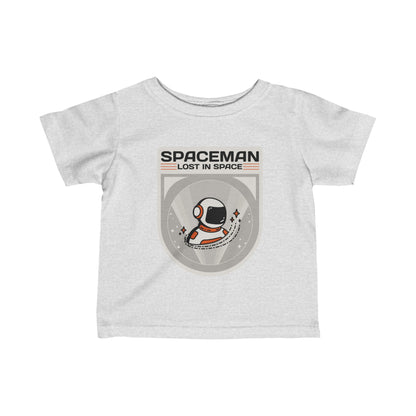 Spaceman Sign Infant Tee | Astronaut Infant Fine Jersey Tee