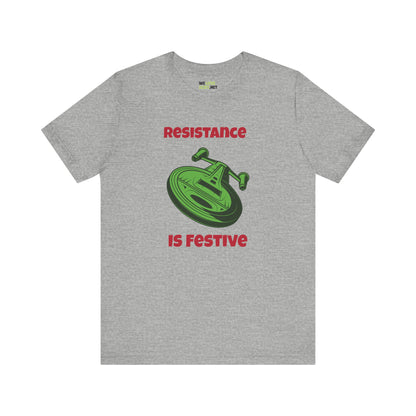 Resistance Is Festive Funny Christmas Unisex Tee-welovescifi.net