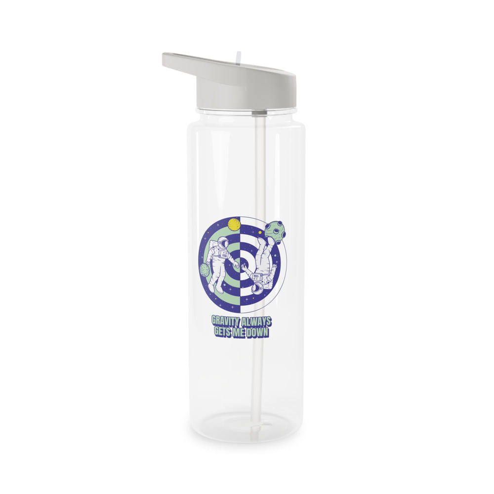 Gravity Gets Me Down Funny Astronaut Tritan Water Bottle