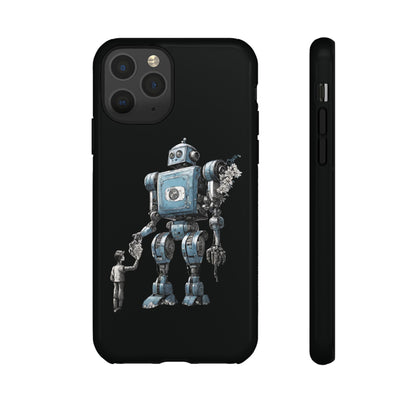 Flowers Robot SpaceArt Sci-Fi Tough iPhone Mobile Cases