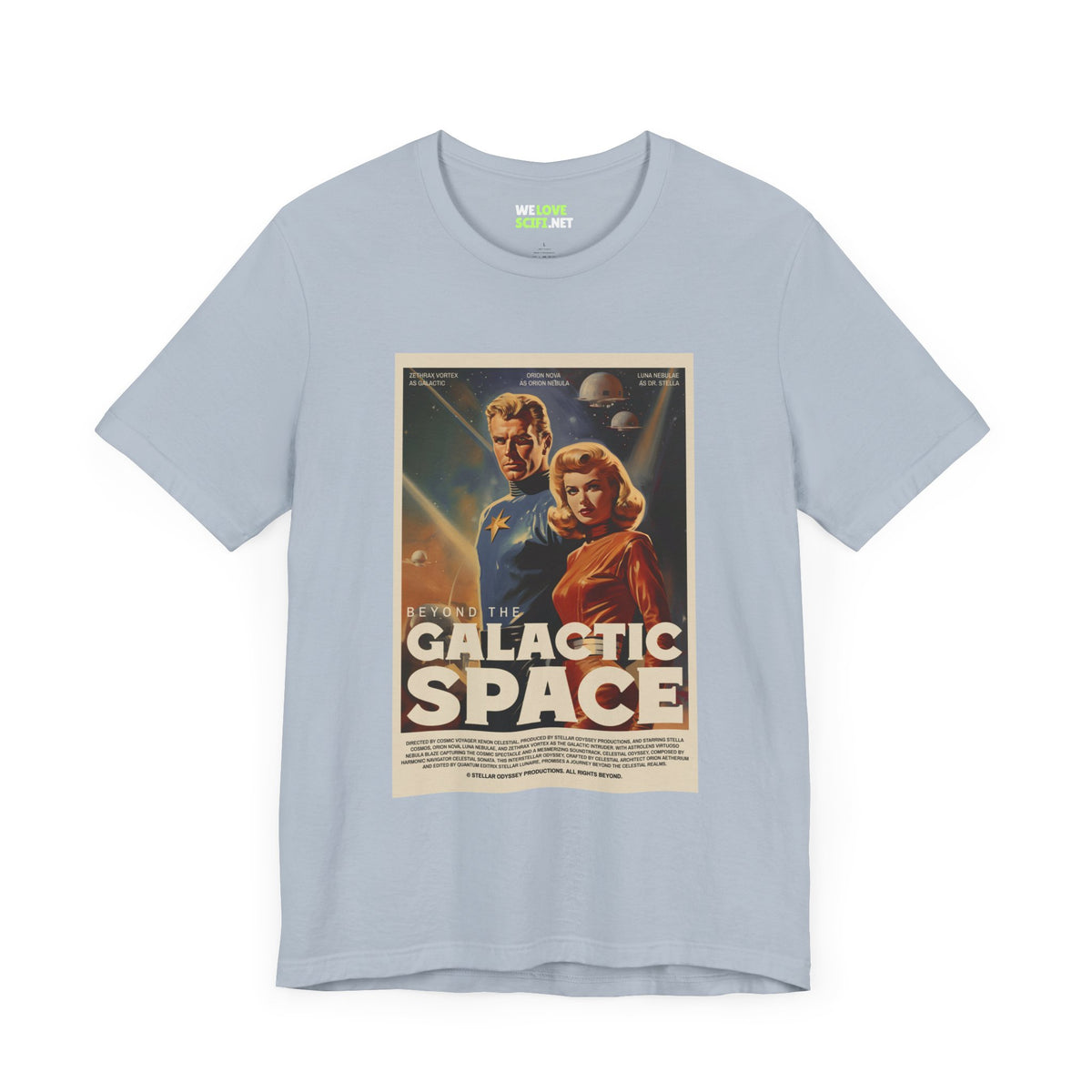 Beyond the Galactic Space Retro Sci-Fi T-Shirt-welovescifi