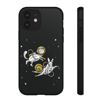 Funny Astronaut Mobile Case for iPhone - Dog & Cat Sci-Fi 