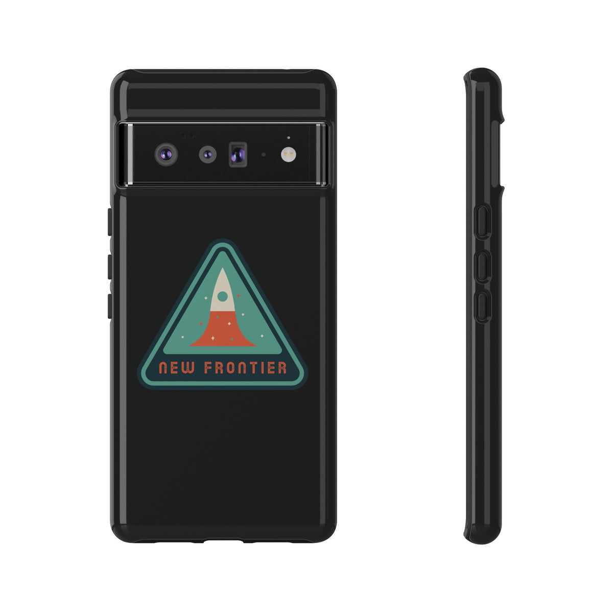 Retro Sci-Fi Google Pixel Cases | New Frontier Retro Sign