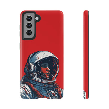 Astronaut In Red SpaceArt Tough Samsung Galaxy Mobile Cases