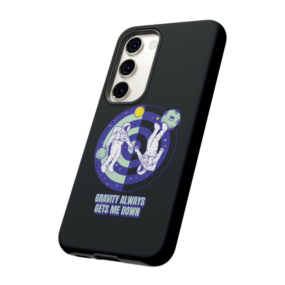 Down Funny Astronaut Sci-Fi Tough Samsung Galaxy Mobile Case