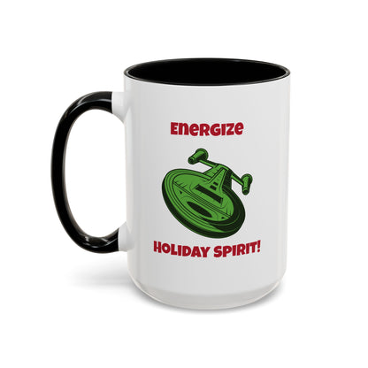 Energize Holiday Funny SciFi Christmas Accent Mug-welovescifi.net