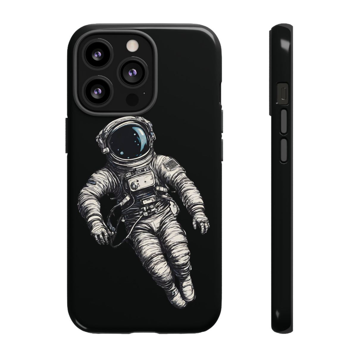 Floating Astronaut SpaceArt Sci-Fi Tough iPhone Mobile Cases