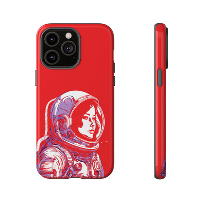 Duotone SpaceGirl SpaceArt Tough iPhone Mobile Cases