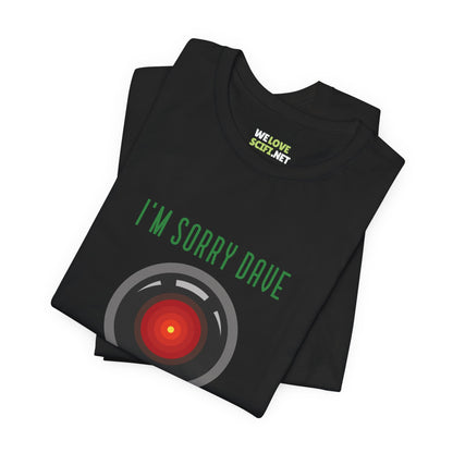 I’m Sorry Dave Funny HAL9000 Christmas Unisex Tee-welovescifi.net