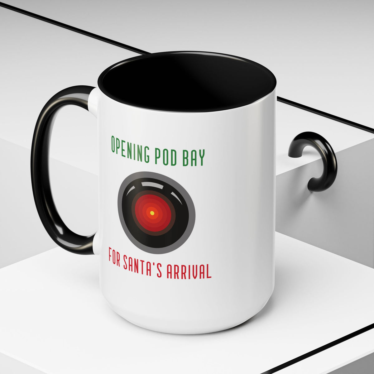 Opening Pod Bay Funny HAL9000 Christmas Accent Mug-welovescifi.net