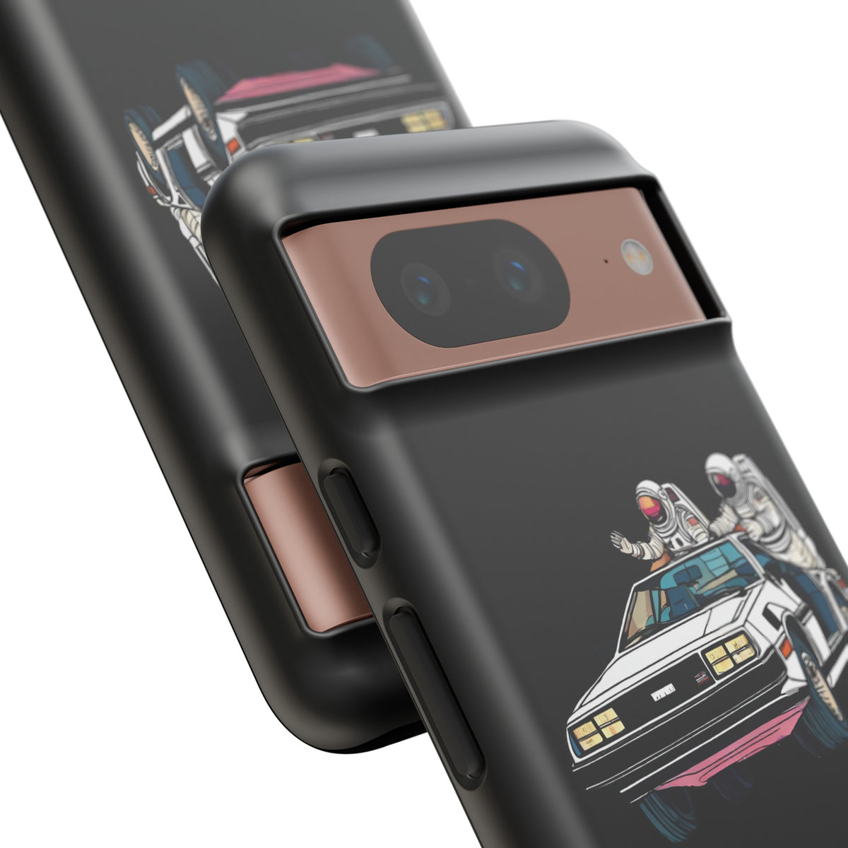 Delorean party astronaut Google Pixel mobile cases