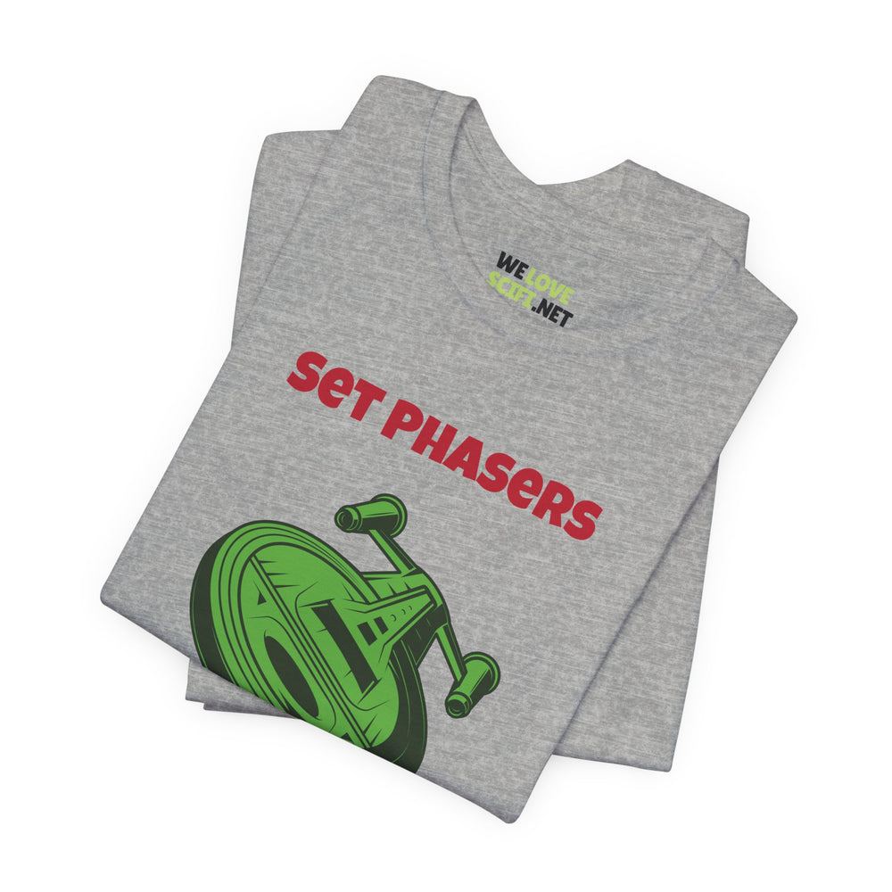 Set Phazers To Jolly Funny Christmas Unisex Tee-welovescifi.net