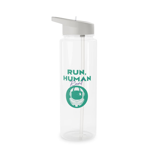 water bottle-Run Human Run Astronaut Tritan Water Bottle