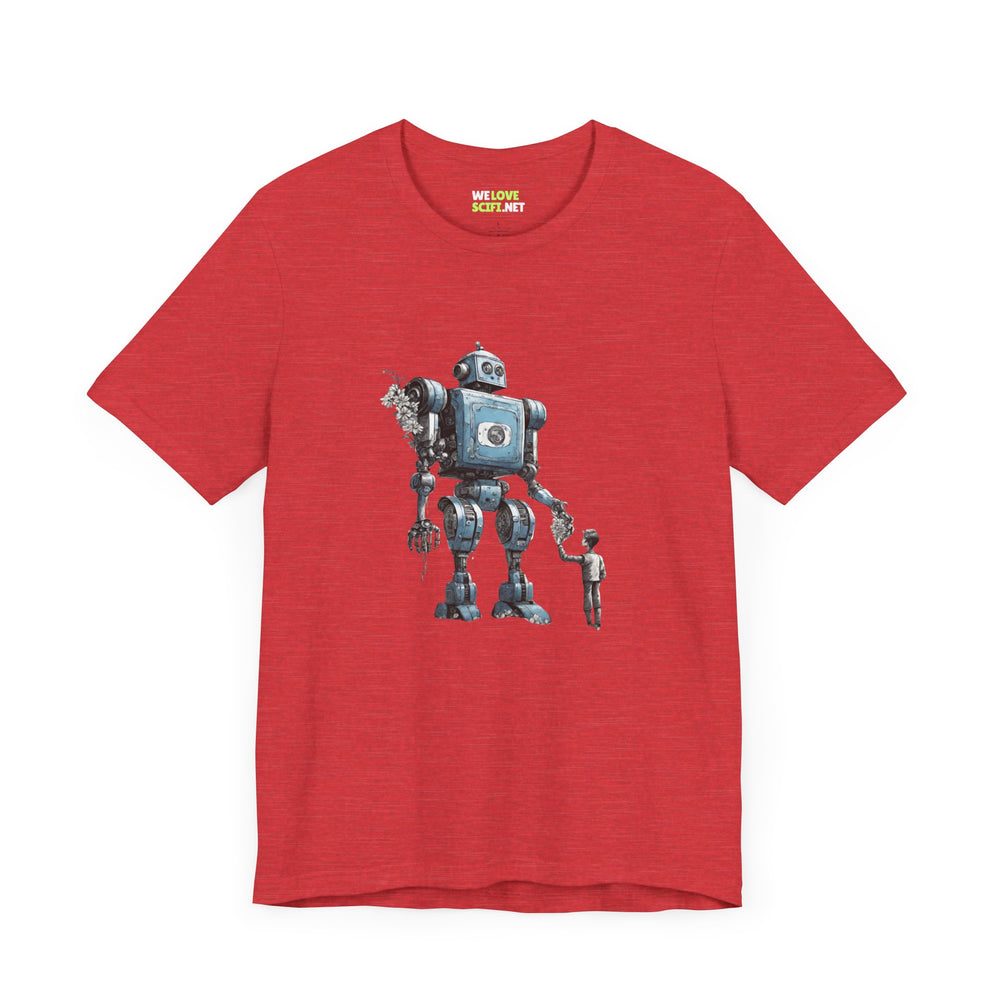 Bringing You Flower Robot SpaceArt SciFi T-Shirt-welovescifi