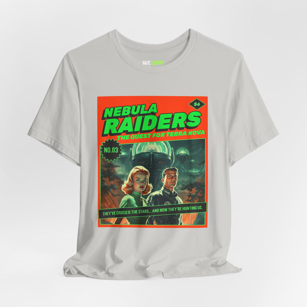 Nebula Raiders Retro Sci-Fi T-Shirt | Retro Sci-Fi T-Shirt