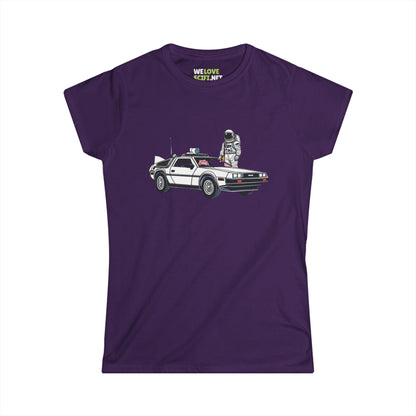 Delorean Astronaut Woman's Tee Let's Take a Ride WeLoveSciFi