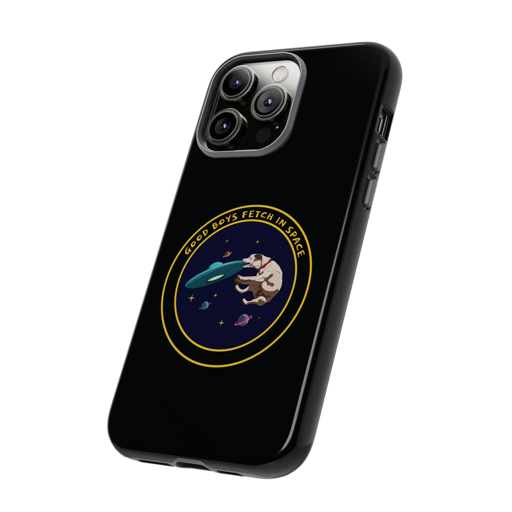 Good Boys Fetch in Space: Funny Dog Sci-Fi iPhone Cases