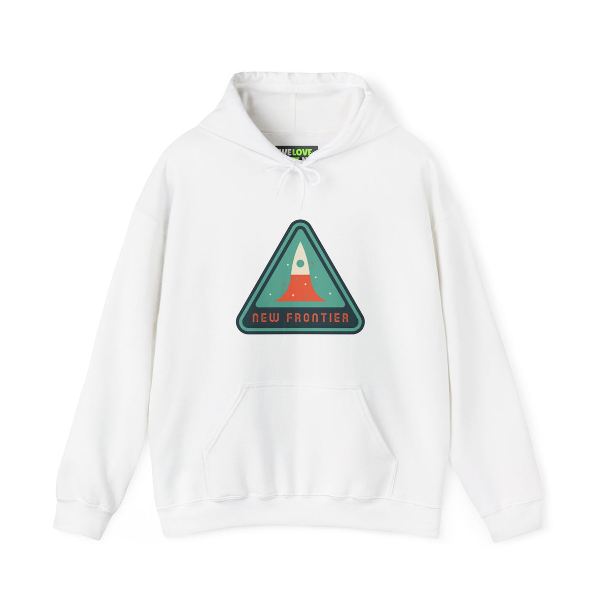 New Frontier Sign Retro Sci-Fi Hoodie | Retro Sci-Fi Hoodie