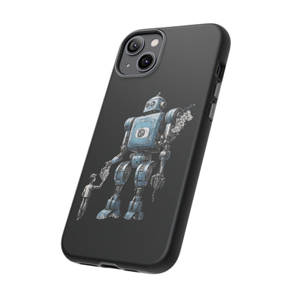 Flowers Robot SpaceArt Sci-Fi Tough iPhone Mobile Cases