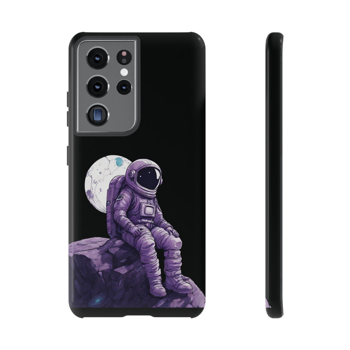 Art Samsung Galaxy Mobile Cases Still Waiting Astronaut