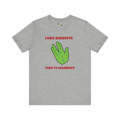 Logic Suggests Funny Spock Christmas Unisex Tee-welovescifi.net