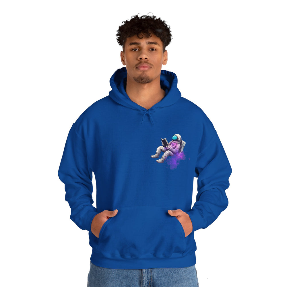 space art hoodie-The Book Was Better Space Art Sci-Fi Hoodie